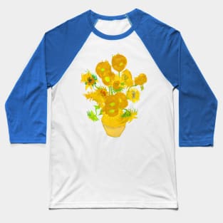 Sunflowers by Van Gogh Baseball T-Shirt